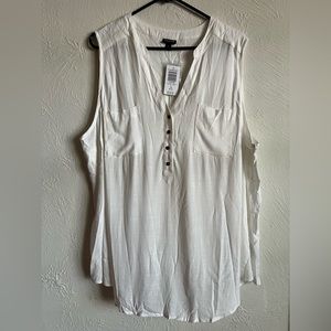 NWT Torrid white harper lenny tank top